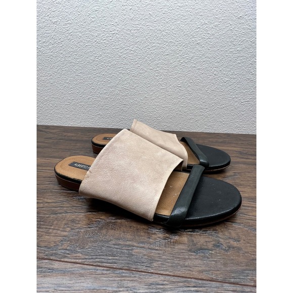 Alberto Forman Italian Leather Women's Slide Sandals Size 37.5 US 7 7.5 - Picture 3 of 8